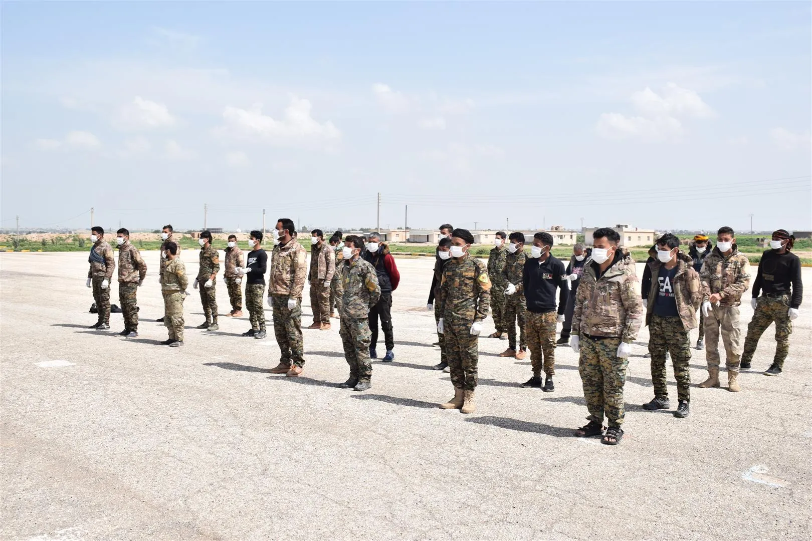 sterilization of SDF centers in Al-Hasakah as a preventive step from