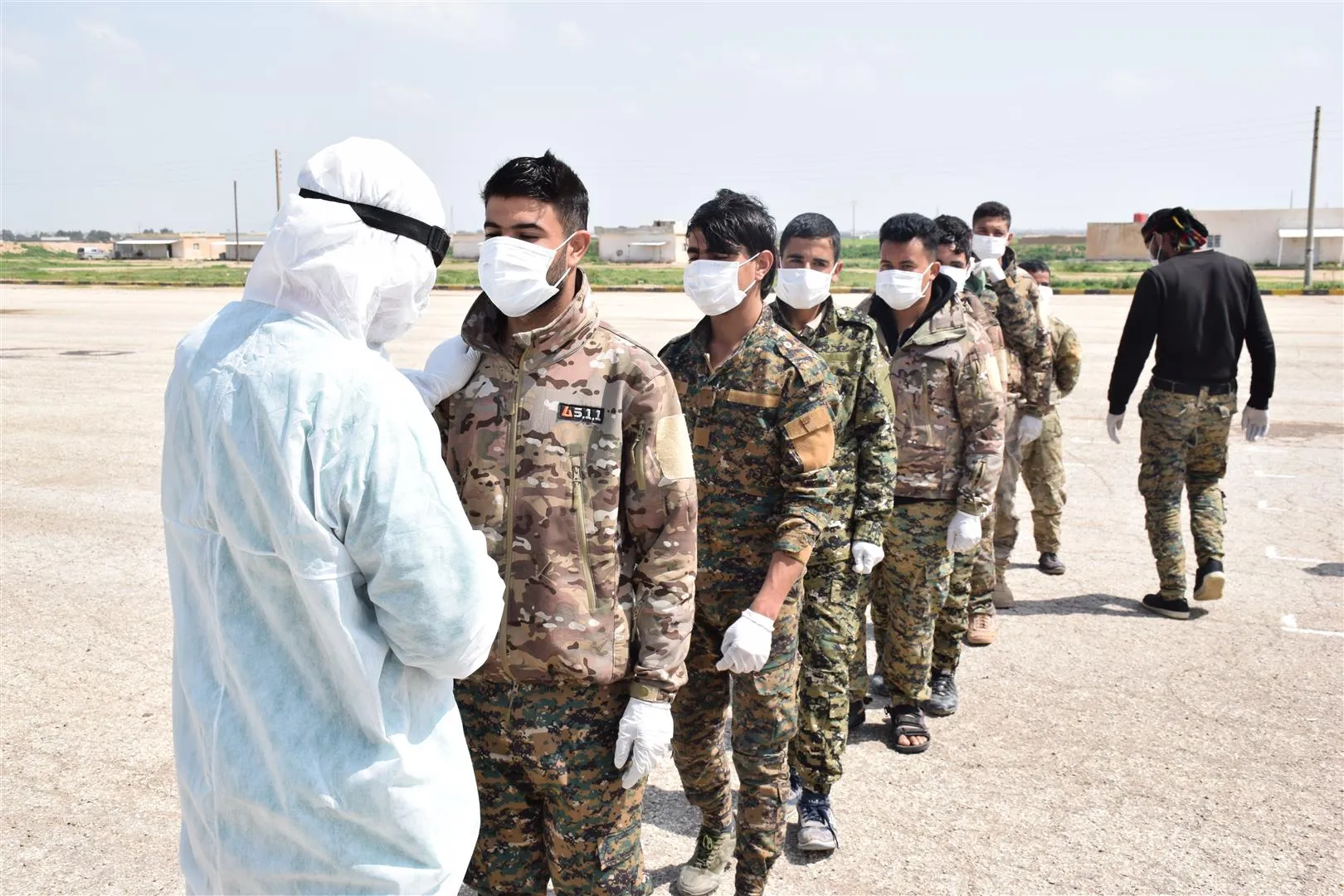 sterilization of SDF centers in Al-Hasakah as a preventive step from