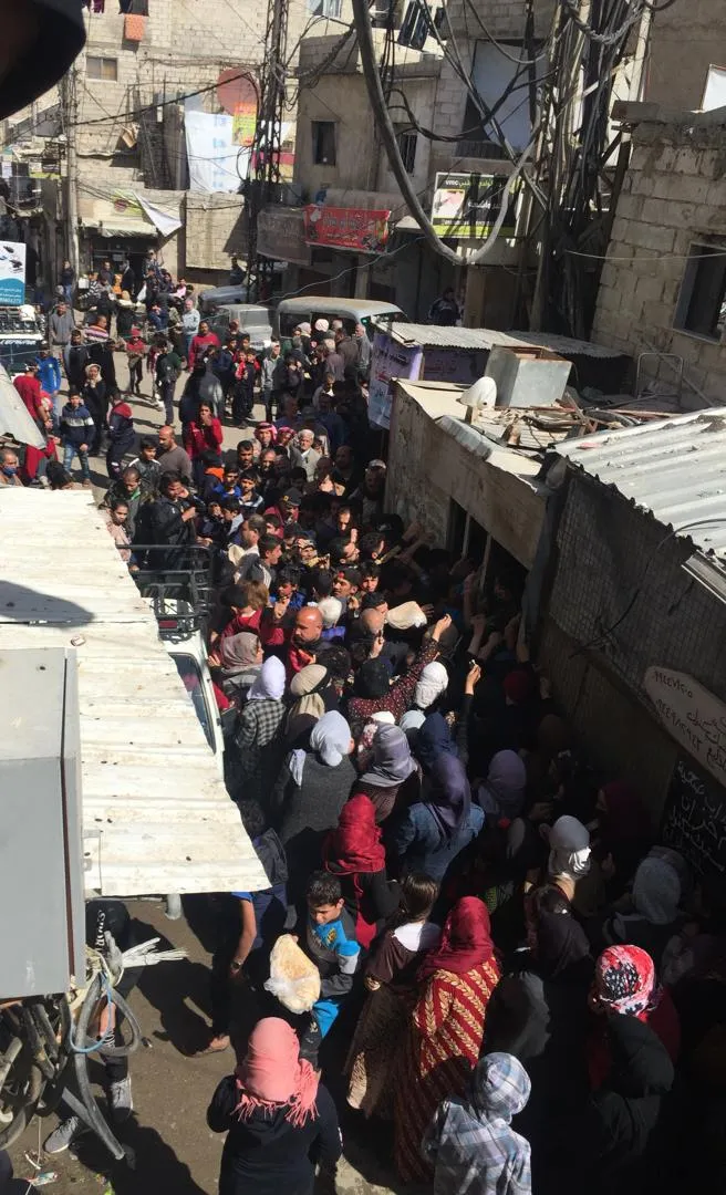 Bread crisis in Zorava neighborhood in the capital, Damascus