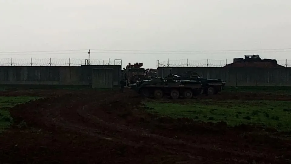 Joint Russian-Turkish patrol in Darbasiyyah, Zarkan villages