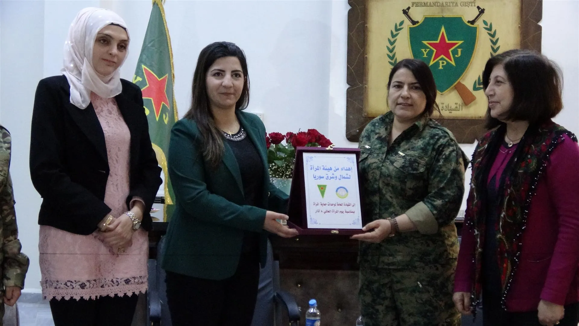 ​​​​​​​Women's Body visits YPJ to congratulate International Women's Day