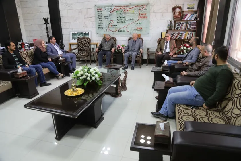 A delegation from Christian Commission visits DAA in al-Jazeera region