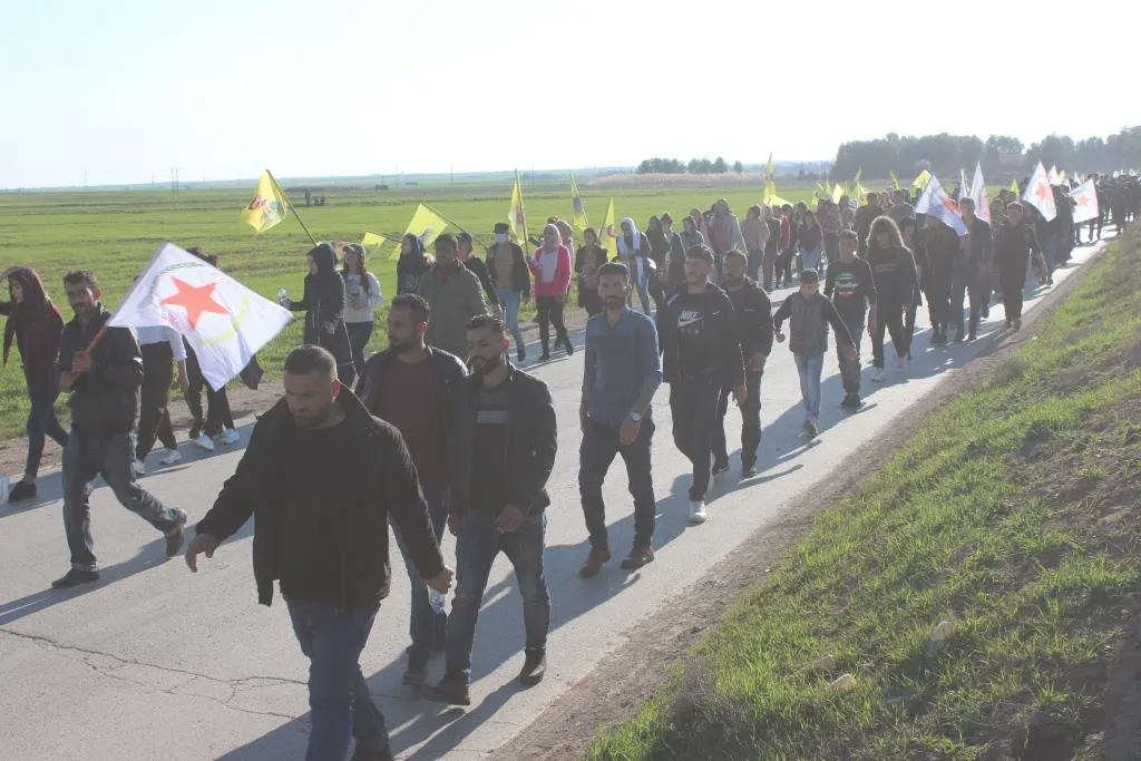 PYD's youth ends march for Ocalan