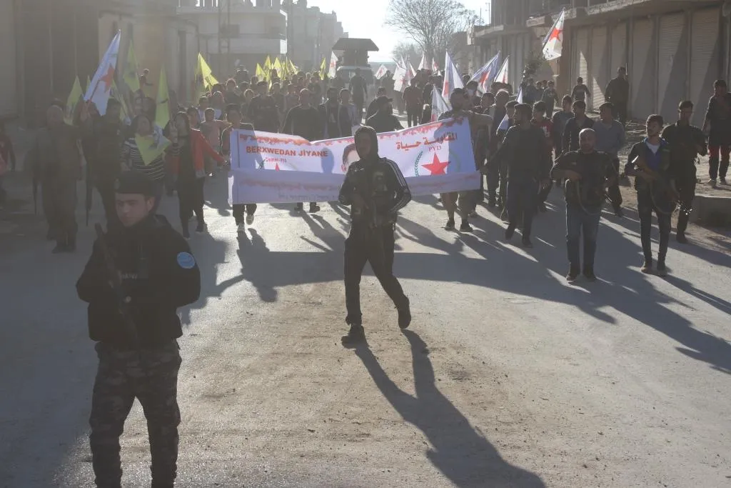 PYD's youth ends march for Ocalan