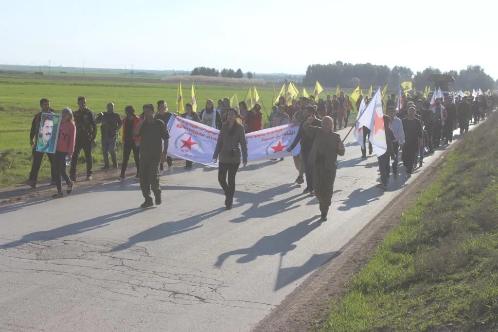 PYD's youth ends march for Ocalan