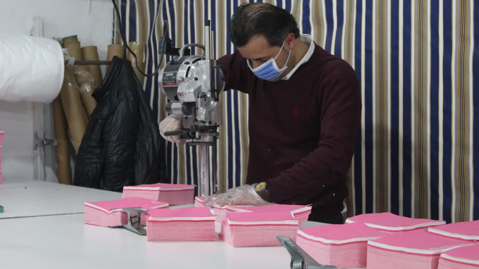 From a sewing workshop to manufacturing masks in Sheikh Maqsoud