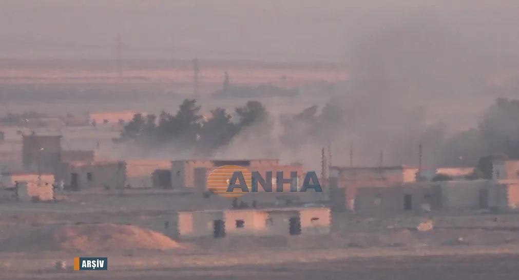 Turkish occupation shells several villages in Girê Spî countryside
