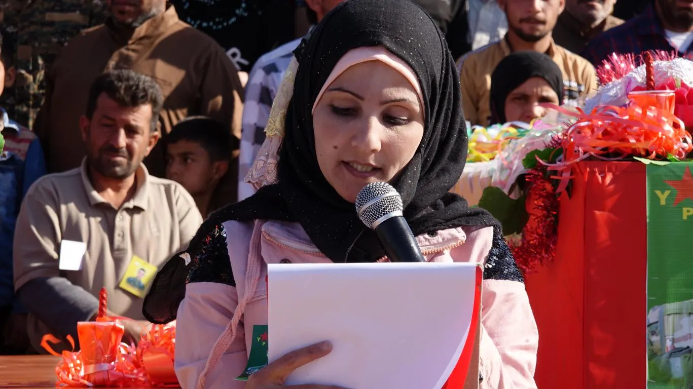 Martyrs  Nurjian and Al-Idlbi laid to rest in Al-Tabqa