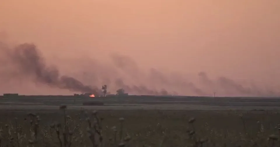 ​​​​​​​Occupation, its mercenaries continue to burn crops of Tel Tamr countryside