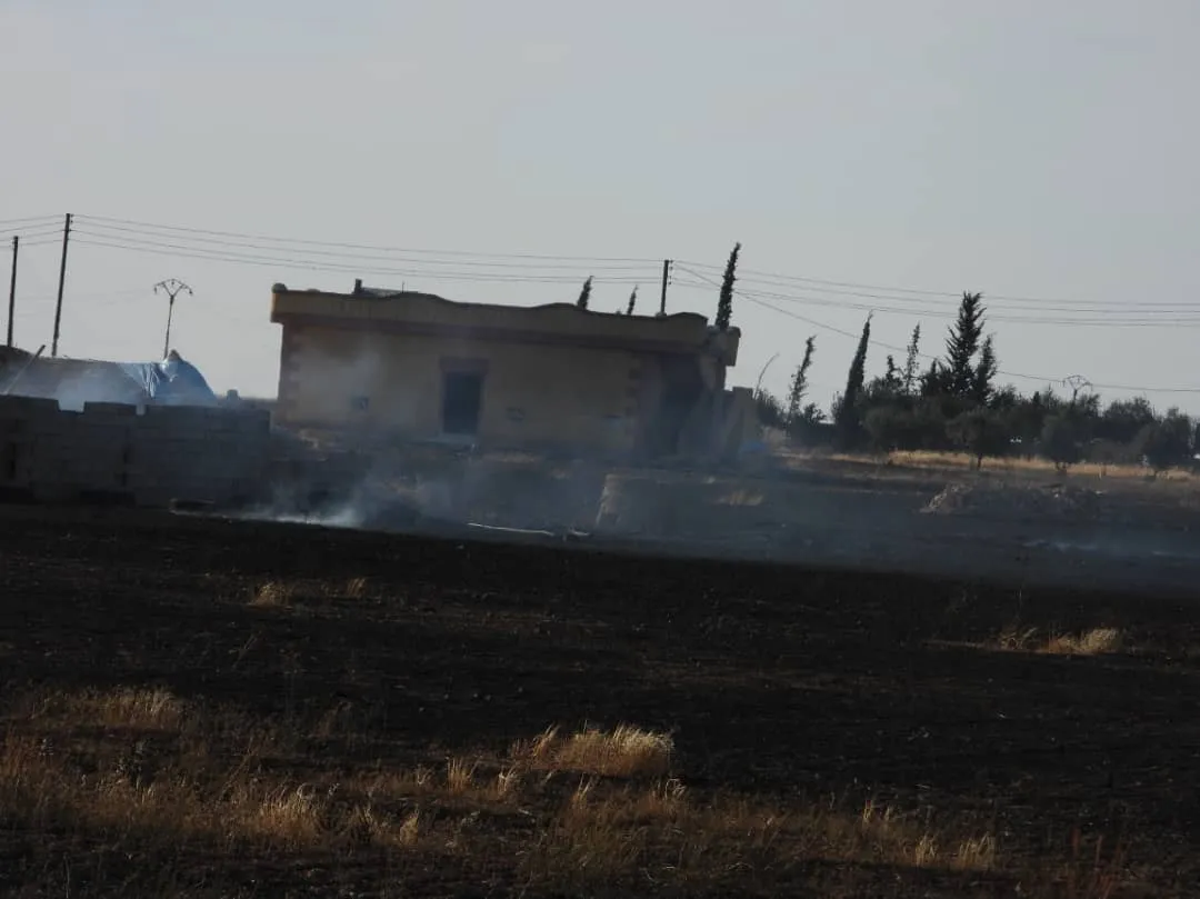 In the video ... Turkish bombing damages in villages of Ain Issa