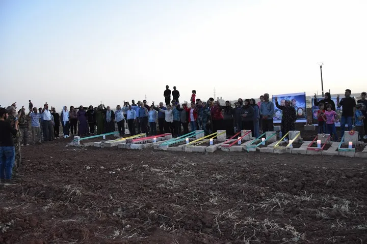 Martyrs' shrines witnesses trees planting,lit candles in Al-Shahba canton