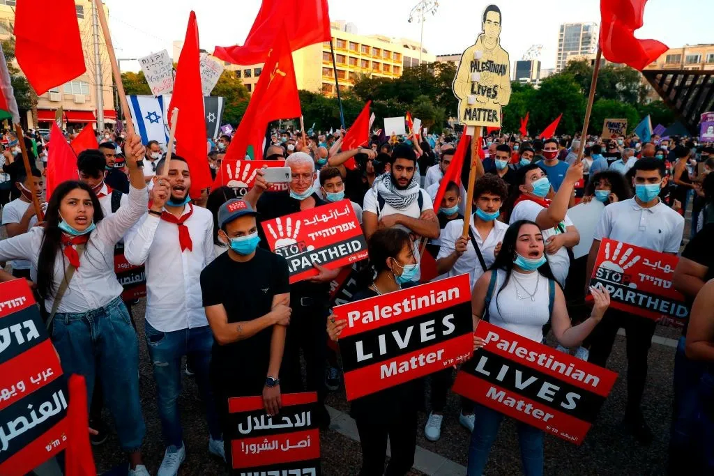 ​​​​​​​Israelis demonstrate in Tel Aviv, refusing to impose sovereignty on West Bank
