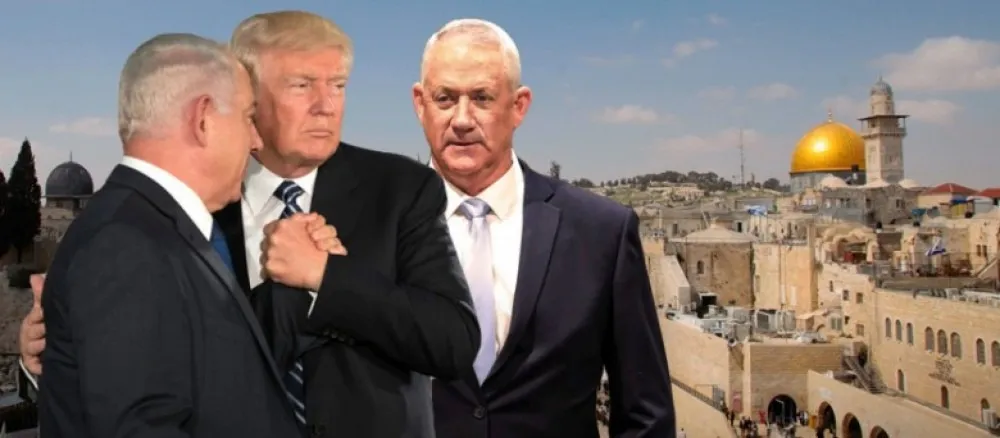 To give the green light to start ... Washington wants Gantz to agree to Netanyahu's plans to annex the West Bank