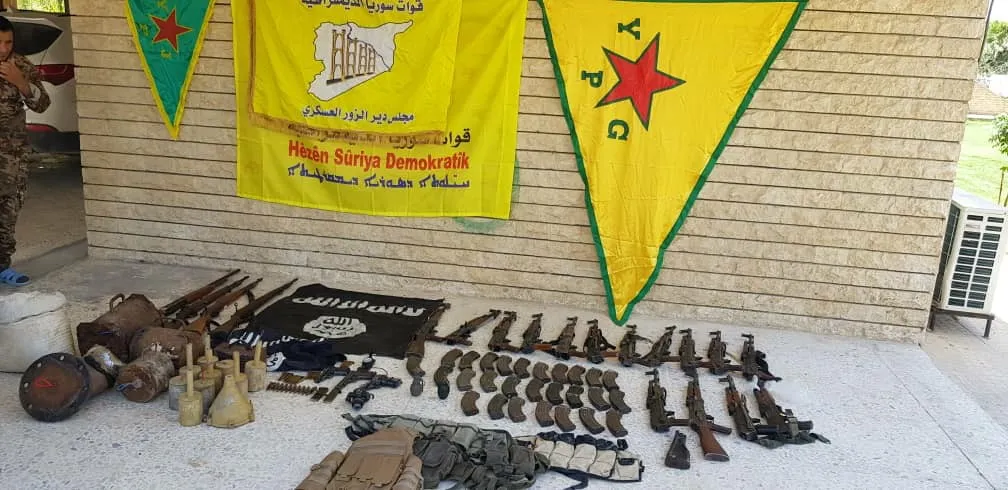 Video .. Quantities of weapons, ammunition seized by fighters