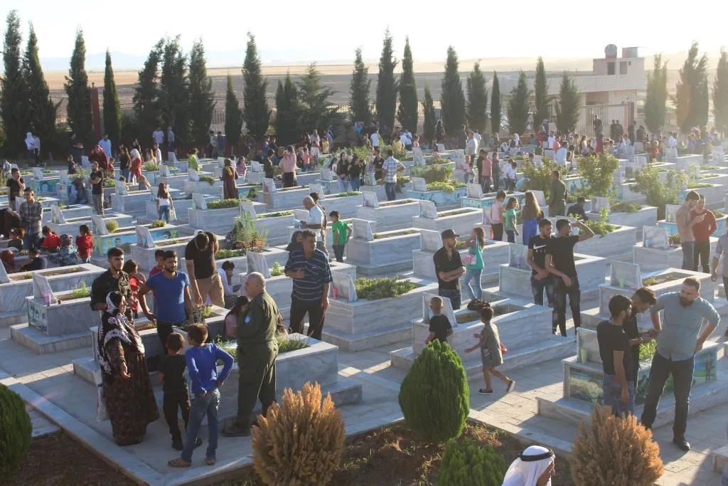 NE, people in martyrs' shrines wished to spread peace in the world
