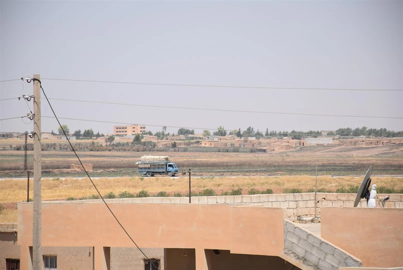 Occupation ...brings concrete blocks, dig trenches in occupied villages