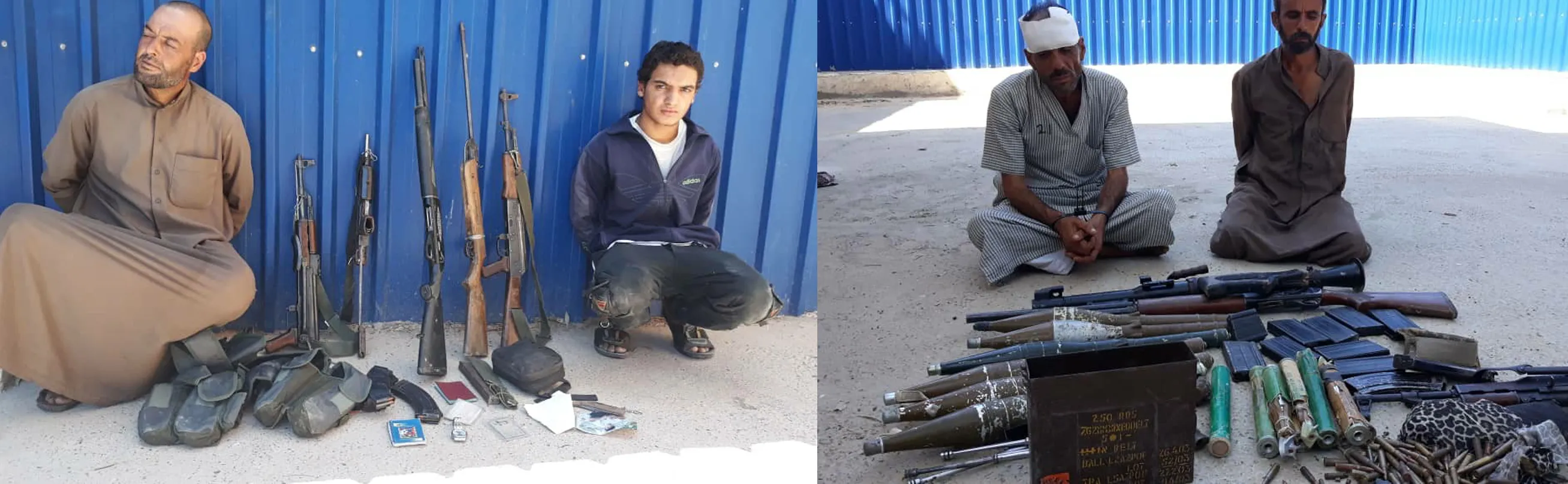 Deterring Terrorism: 4 ISIS mercenaries arrested and quantities of weapons seized