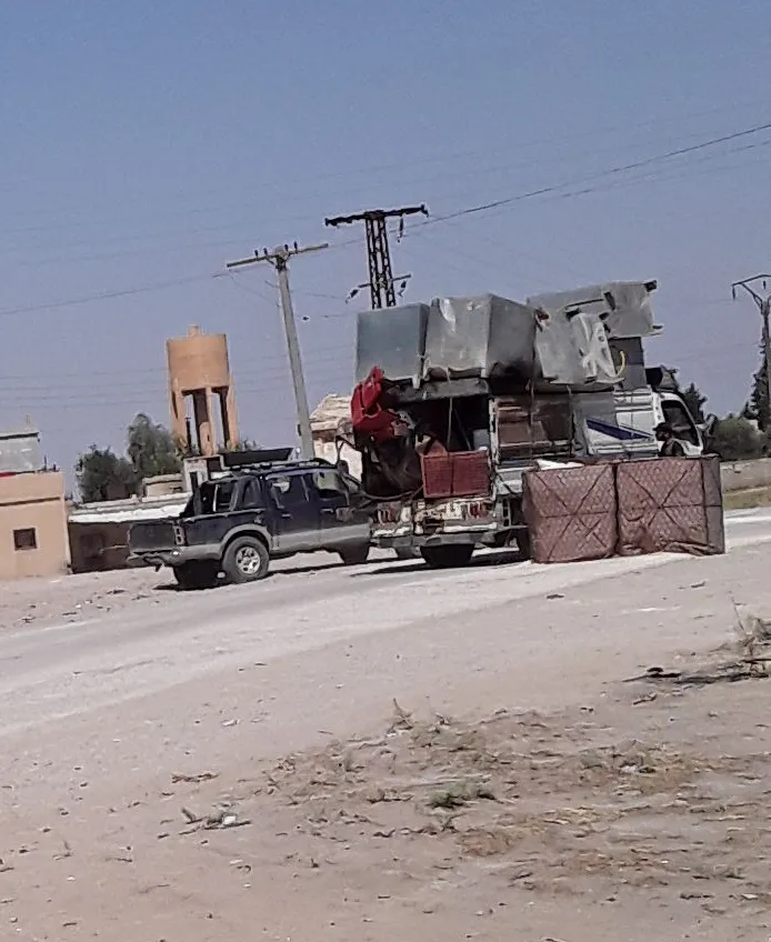 Turkish mercenaries continue to steal civilians' properties in Tel Tamr countryside