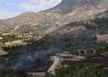Iranian remotely piloted aircraft bombing areas in Başûr of Kurdistan