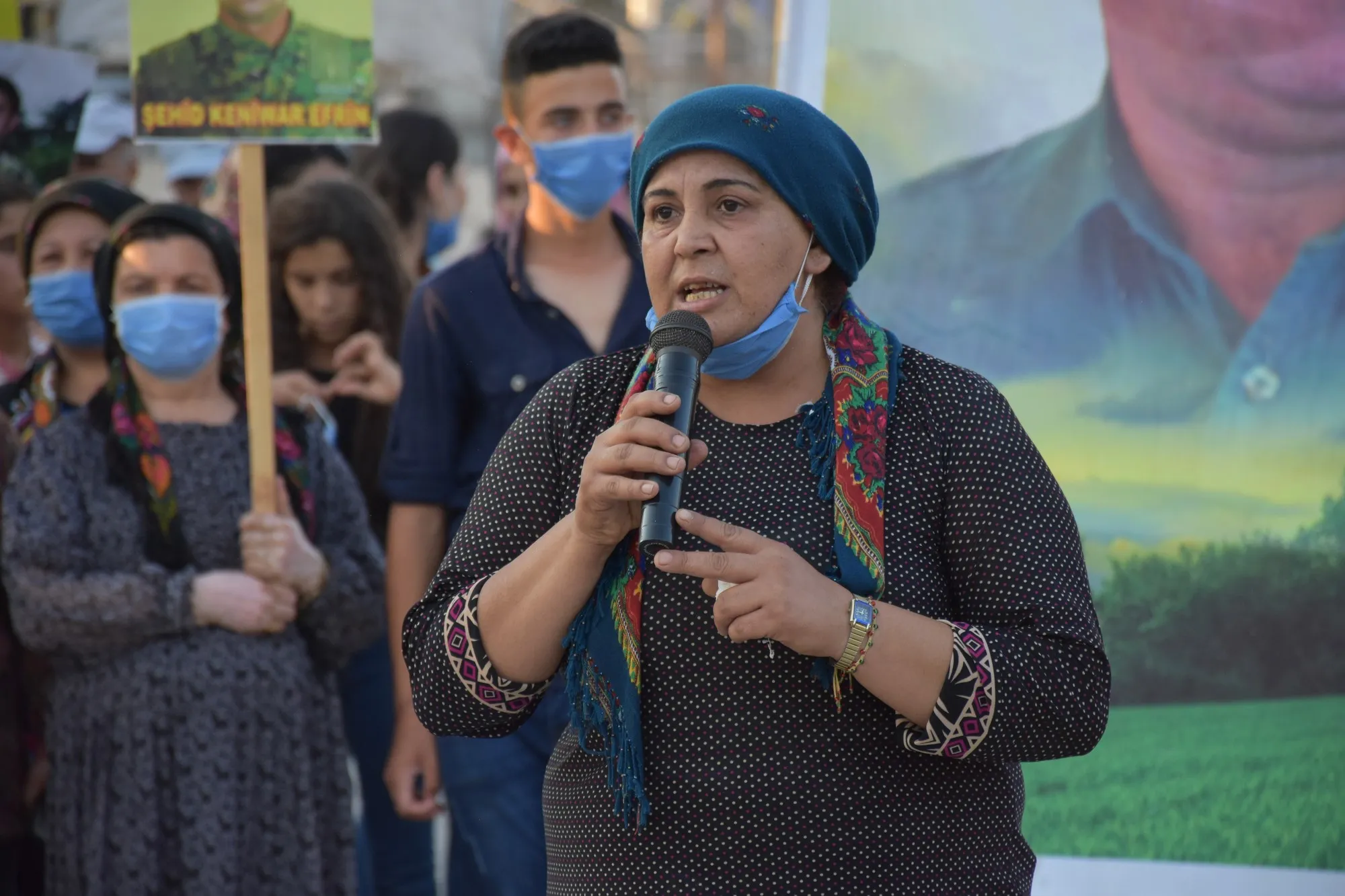 People of Afrin canton express their solidarity with resistance of Haftanin