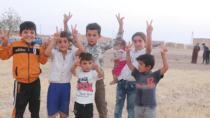 In Abu Surra village, children live under the threat of bombing by the Turkish occupation