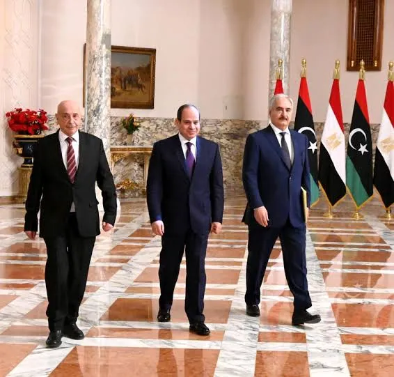 ​​​​​​​Haftar, Aqila Saleh in Cairo to discuss developments in Libyan arena