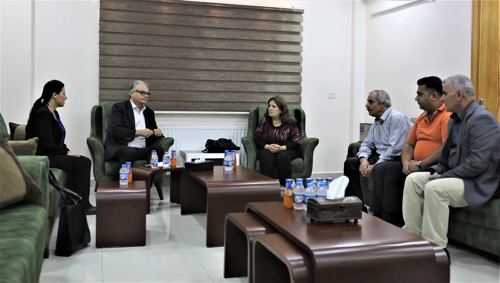 The Swedish Foreign Ministry delegation meets with Afrin displaced