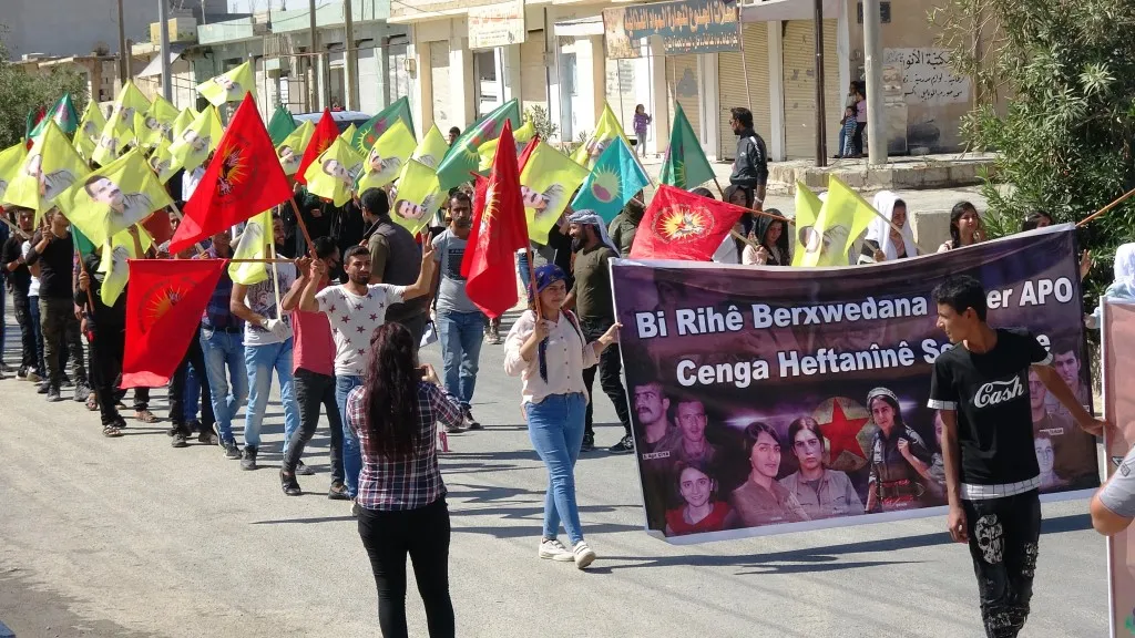 Demo in Ain Issa to reject occupation, confirm on resistance