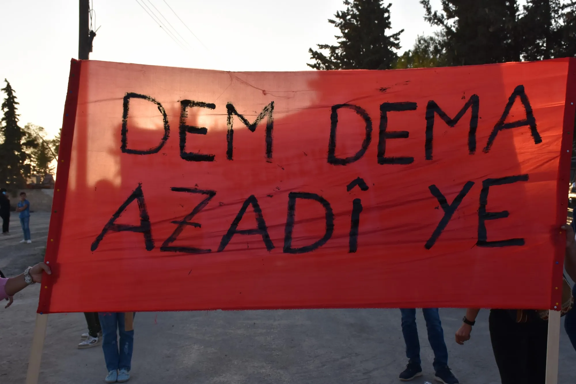 Demonstration demands Ocalan's freedom, condemns international conspiracy
