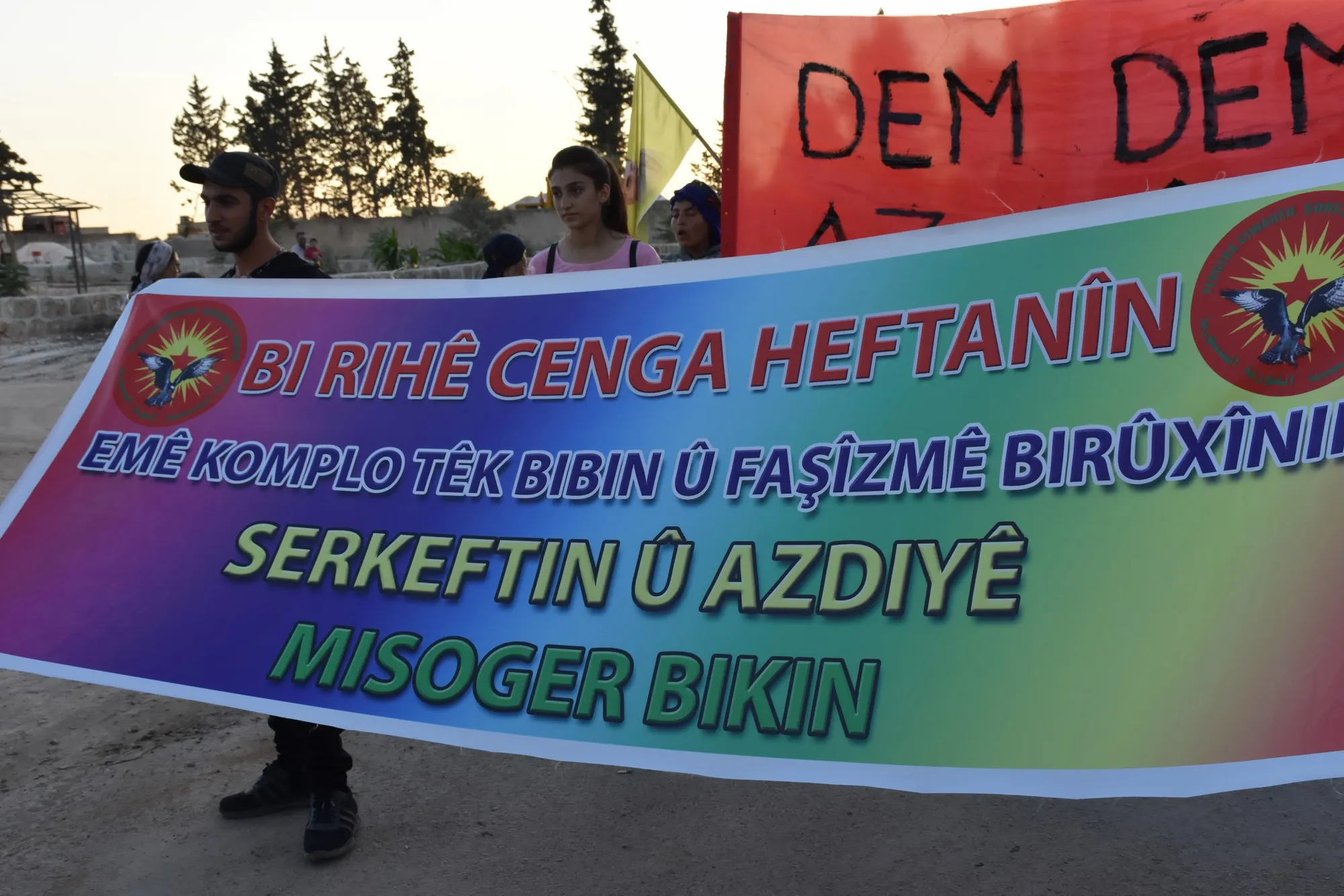 Demonstration demands Ocalan's freedom, condemns international conspiracy