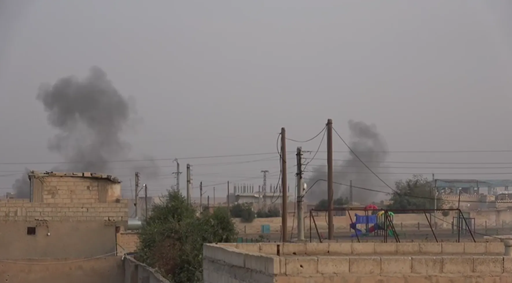 Turkish Occupation Army bombards Ain Issa
