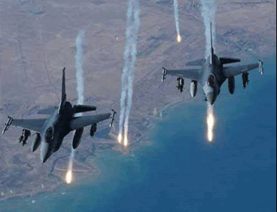 Iranian posts targeted by unknown war planes in south-eastern Raqqa