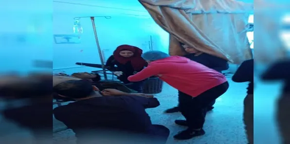 Injuries left by  bombardment on Ain Issa