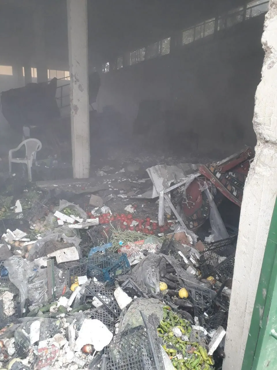 An explosion in the city of Serêkaniye