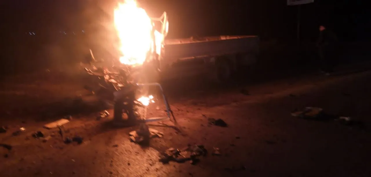 ​​​​​​​Explosive device blasts on Janders-Afrin road