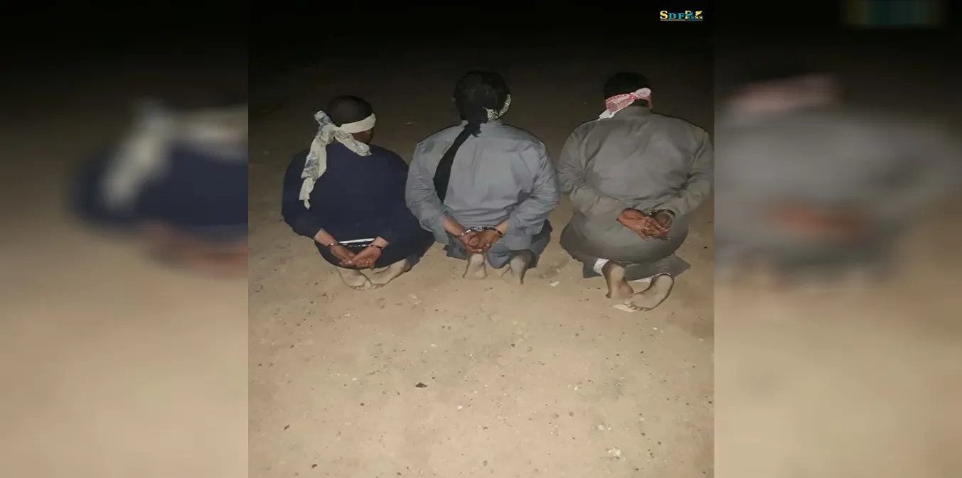 SDF raids Al-Tayyana and Al-Shehail, arrests 3 ISIS mercenaries