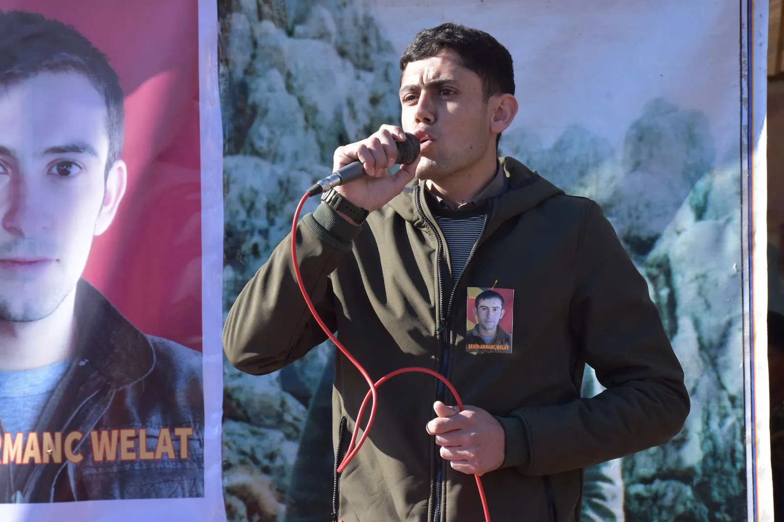 ​​​​​​​Martyr Armanc Welat mourned in absentia in Afrin