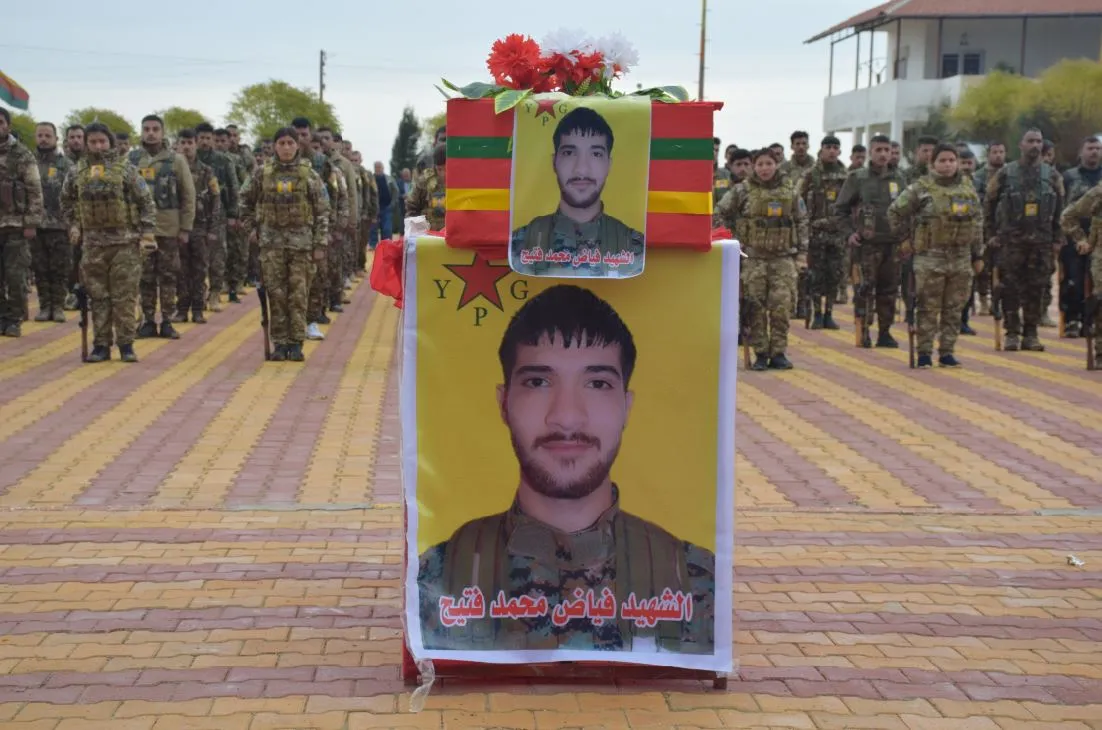 Al-Hasakah bids farewell martyr who responded to Turkish occupation, mercenaries