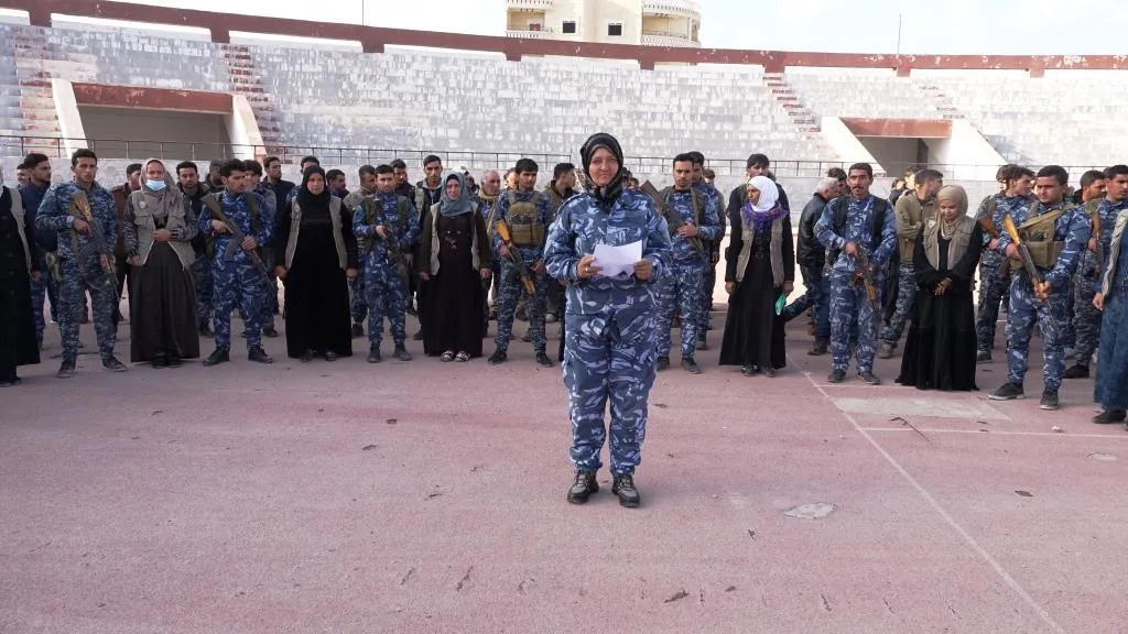 Community Protection Forces in al-Raqqa are hand in hand with SDF