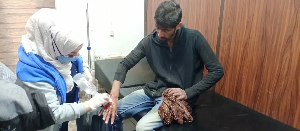 Turkish occupation shelling on Tel Tamir leaves civilian wounded