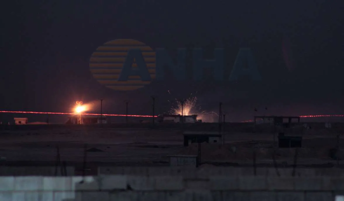 ​​​​​​​Turkish occupation shells Ain Issa countryside, M4 anew