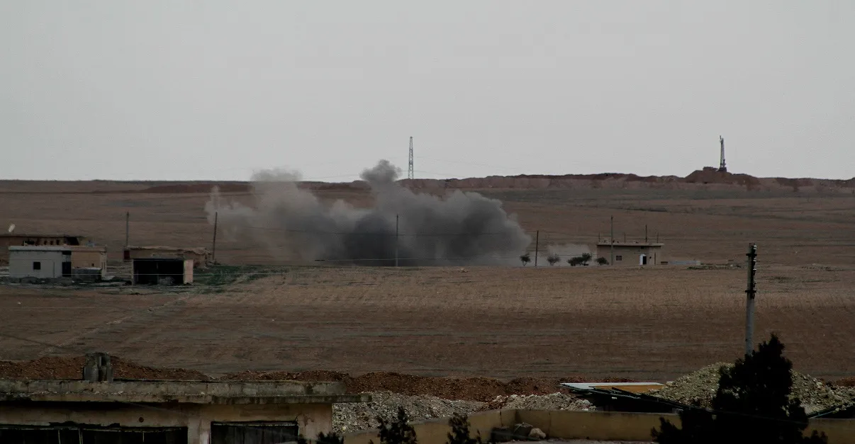 Rural Ain Issa shelled by Turkish Occupation Forces heavily