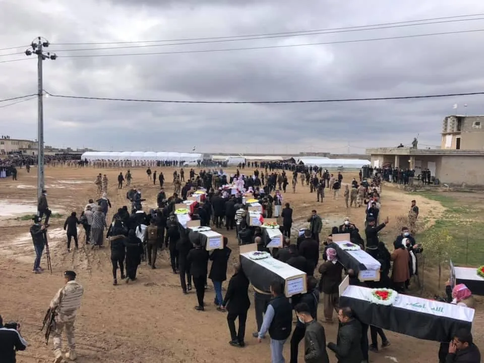 104 Yazidis' remains buried in Koco victims cemetery