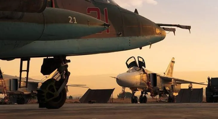 Russian raids target ISIS sites in Syrian Desert 