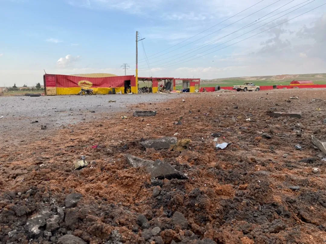 Big explosion at a fuel station in Sarin junction