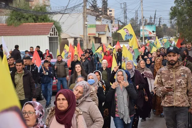 Crowds in Qamishlo demand verifying leader's health