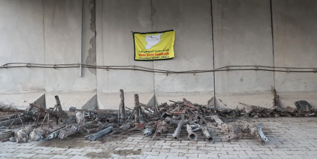 SDF find an ISIS secret cache found in Raqqa