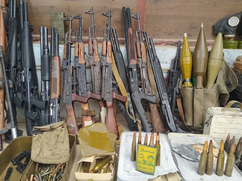 Internal Security Forces find weapons, ammunition, and IDs in Tayy neighborhood