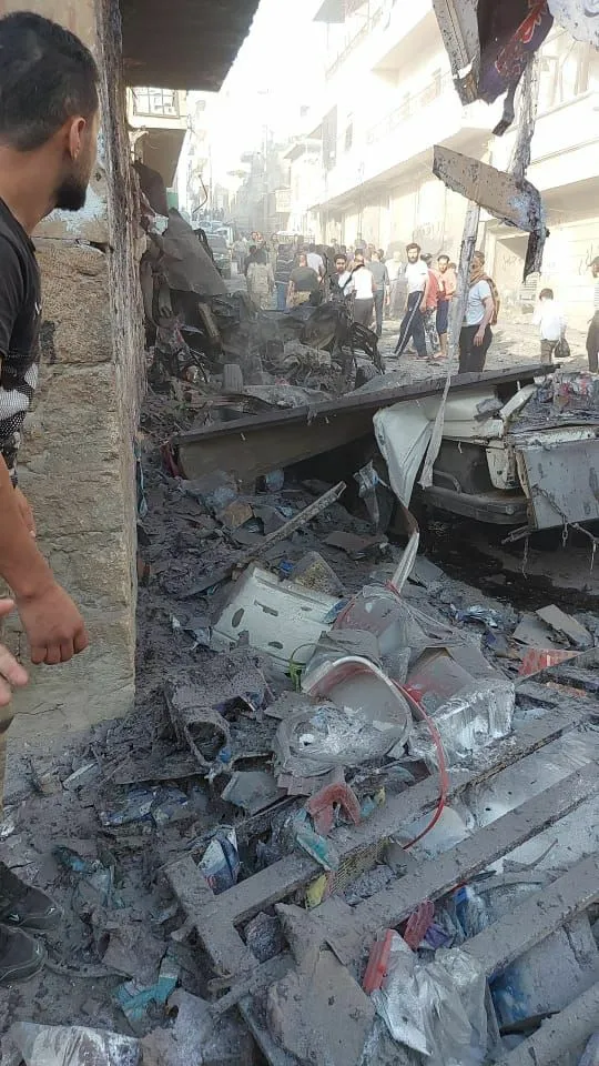 A strong explosion in the occupied city of Afrin