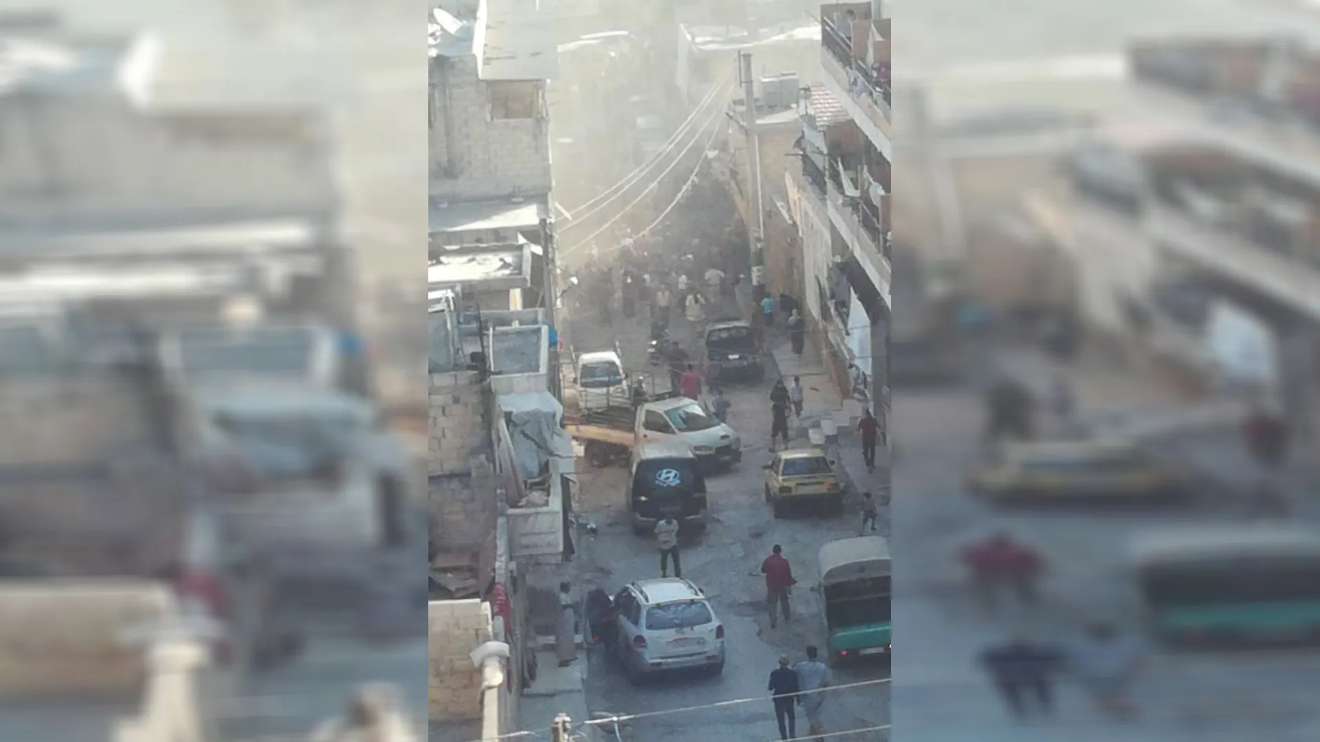 A strong explosion in the occupied city of Afrin